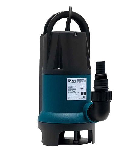 Дренажный насос Oasis DN 150/6  400 Вт/ 6 м/ 150 л.мин/ Дн частиц 35 мм/ грязная вода/ пластик