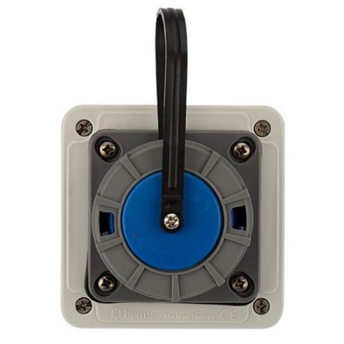 Розетка 16А 2Р+РЕ IP68 настенная с крышкой REXANT