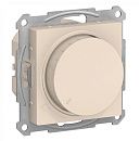 Светорегулятор (диммер) поворотно-нажимной 400Вт (бежевый) ATLASDESIGN SE