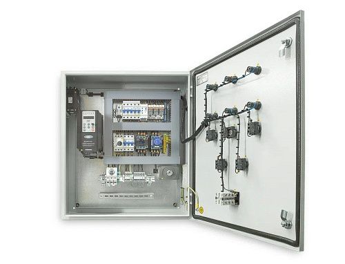 Щит управления ЩУД ПЧ трехфазным асинхронным двигателем с преобразователем частоты 5.5кВт