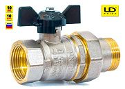 Кран шаровой 1 ВР/НР С АМЕРИКАНКОЙ (ручка бабочка) LD Pride 11б27п1 LD 47.306.25 (007-8019) Кран шаровой 1 ВР/НР С АМЕРИКАНКОЙ (ручка бабочка) LD Pride 11б27п1 LD 47.306.25 (007-8019)