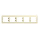 Рамка 5 постов горизонтальная (бежевый) GLOSSA SE