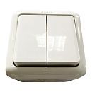 Выключатель 2кл 10А IP44 (белый) Quteo Legrand (782302) УЦЕНКА