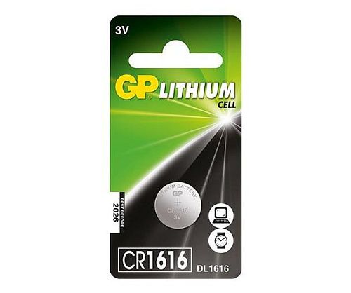 Батарейка литиевая дисковая GP Lithium CR1616ERA-2CPU5 3В (4891199001116)