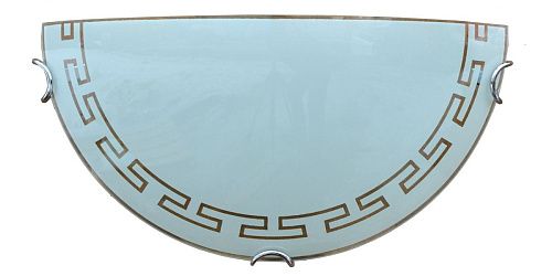 Светильник накаливания настенно-потолочный Этруска 2617 1хЕ27 Ø300мм IP20 Декор полукруг глянец