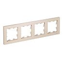 Рамка 4 поста универсальная (бежевый) ATLASDESIGN SE
