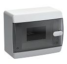 Корпус пласт. UNION Compact ЩРН-П-6 IP41 без N/PE (прозрачная черная дверь) IP41 (ИЭК) Корпус пласт. UNION Compact ЩРН-П-6 IP41 без N/PE (прозрачная черная дверь) IP41 (ИЭК)