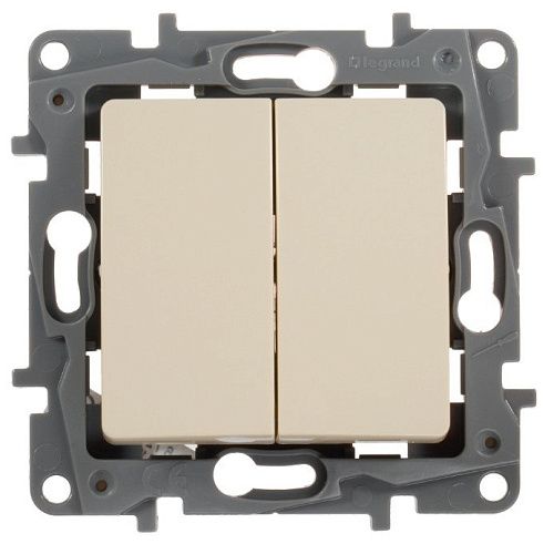 Выключатель 2кл (слоновая кость) Etika Legrand/Daccord/ИЭК (672302)