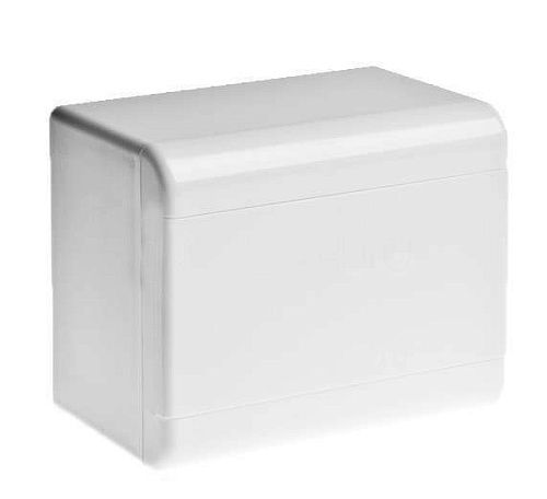 Бокс навесной 6 мод. 160х132х93мм с N/PE-6/0 непрозрачная дверь IP40 (белый) ТУСО Ruvinil (68026Б)