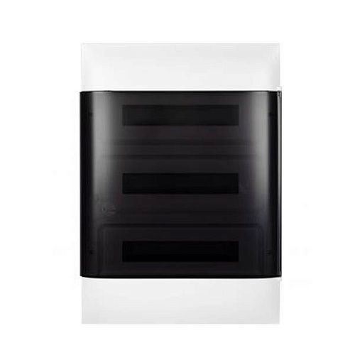 Бокс встраиваемый 3ряда 18 мод. 615x436x105мм дымчатая дверь IP40 (белый) PRACTIBOX S Legrand (137558)