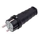 Вилка с з/к прямая (каучук) IP20 NE-AD (4001)