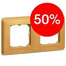 Рамка 2 поста (матовое золото) Cariva Legrand (773662) УЦЕНКА Рамка 2 поста (матовое золото) Cariva Legrand (773662) УЦЕНКА