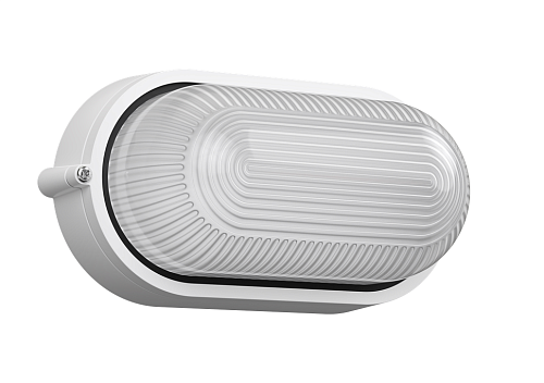 Светильник накаливания настенно-потолочный без решетки 60ВТ IP54 НПП1401 IEK овал белый