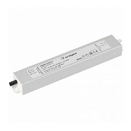 Блок питания для светодиодных лент ARPV-24030B 30Вт 24В 182x29x20мм IP66 Arlight