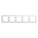 Рамка 5 постов горизонтальная (белый) GLOSSA SE