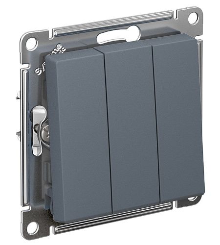 Выключатель 3кл схема 1+1+1 10АХ (грифель) ATLASDESIGN SE