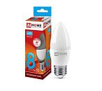 Лампа светодиодная свеча LED-СВЕЧА-VC C37 8Вт 4000К 760Лм Е27 IN HOME