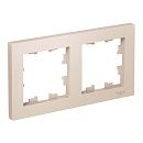 Рамка 2 поста универсальная (бежевый) ATLASDESIGN SE