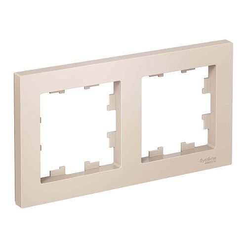 Рамка 2 поста универсальная (бежевый) ATLASDESIGN SE