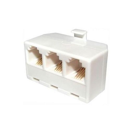 Телефонный тройник RJ-11 6P4C (штекер-3 гнезда) (03-0041) REXANT