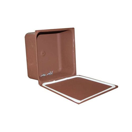 Коробка распаячная ОУ 110х110х80мм металлическая с крышкой IP54 (корич/сер) У994У2 (ET541448) Электрофидер