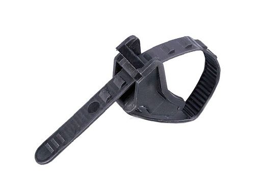 Подвес для крепления кабеля к тросу (черный) REXANT 100шт