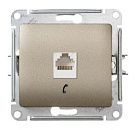 Розетка TF RJ11 (титан) GLOSSA SE