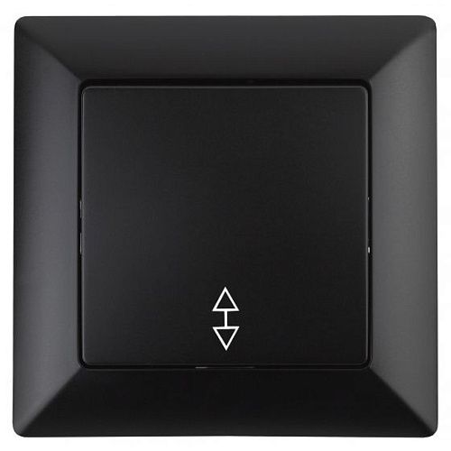 Переключатель 1кл на 2 направления 10А (антрацит) Intro Solo ЭРА (4-103-05)