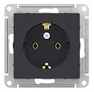 Розетка с заземлением 16А (карбон) ATLASDESIGN SE Розетка с заземлением 16А (карбон) ATLASDESIGN SE