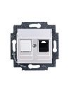 Розетка PC RJ45 категория 5e + заглушка (жемчуг) Levit ABB Розетка PC RJ45 категория 5e + заглушка (жемчуг) Levit ABB