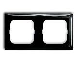 Рамка 2 поста 2512-95 (шато-черный) Basic 55 ABB (1725-0-1507)