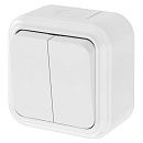 Выключатель ОУ 2кл IP54 (белый) Пралеска Аква
