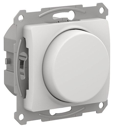 Светорегулятор (диммер) поворотно-нажимной LED RC 315Вт (белый) Glossa SE