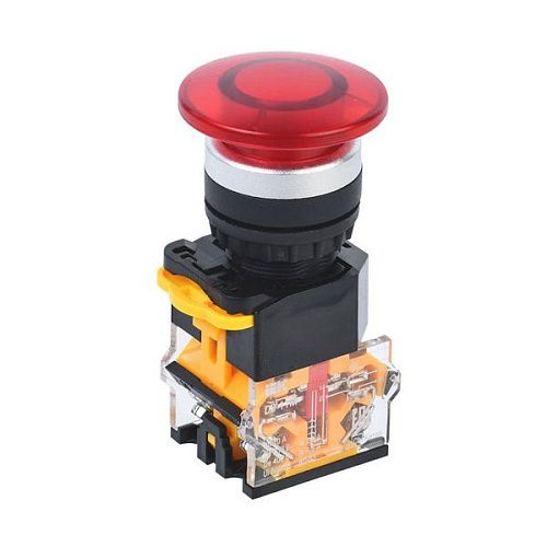 Кнопка D8-11M "Грибок" Ø22мм 1з+1р красная ИЭК