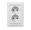 Розетка 2-я с заземлением (белая) Valena Classic Legrand (774400) Розетка 2-я с заземлением (белая) Valena Classic Legrand (774400)