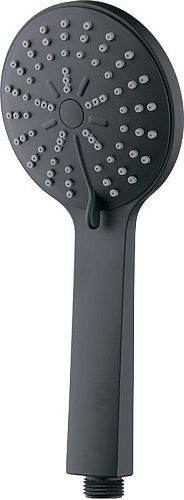 Лейка для душа 5-функциональная d=105мм матовый черный MELODIA MKP26500_bk