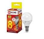 Лампа светодиодная шар LED-ШАР-VC G45 8Вт 3000К 760Лм Е14 IN HOME Лампа светодиодная шар LED-ШАР-VC G45 8Вт 3000К 760Лм Е14 IN HOME