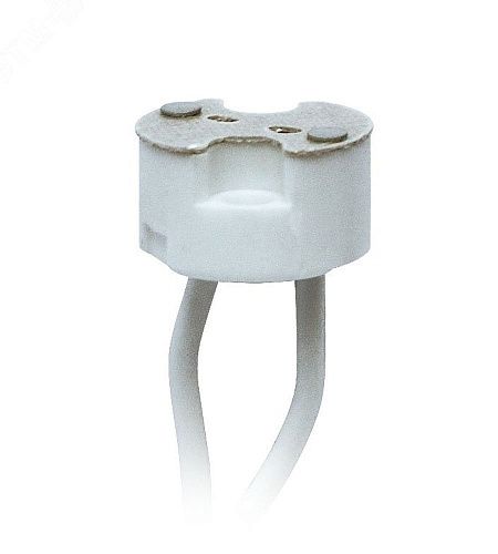 Патрон GU4/GU5.3  с проводами 15 см керамический ULH-GU4/GU5.3 (упак 4 шт) Uniel.