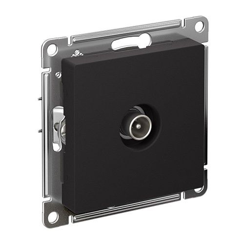 Розетка TV антенна коннектор (карбон) ATLASDESIGN SE