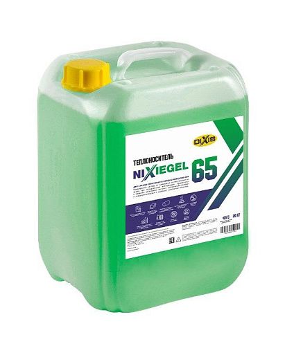 Теплоноситель NIXIEGEL 65 канистра 10кг (t до -65С) (на основе этиленгликоля) зеленый (119-5638)