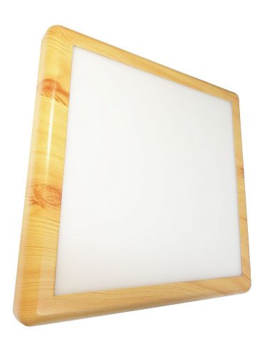 Светильник светодиодный накладной 24Вт 4000К 2100Лм 300х300мм IP41 Mega Light сосна квадрат