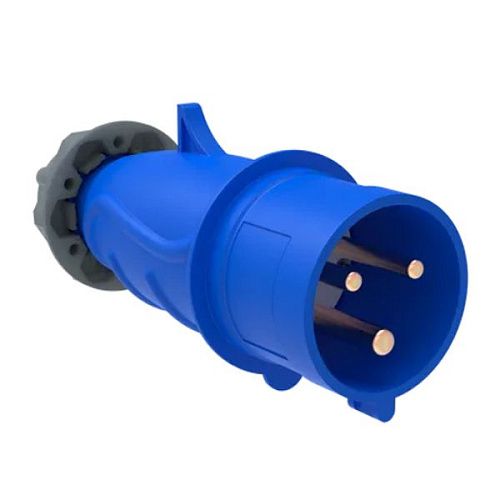 Вилка ССИ-013 16А-6ч/200-250В 2Р+РЕ IP44 переносная MAGNUM ИЭК 