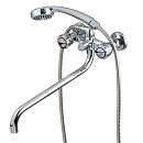 Смеситель ванна MELODIA Elegia длинный S-излив люкс керамика MDV32041 (Гарантия 7 лет)