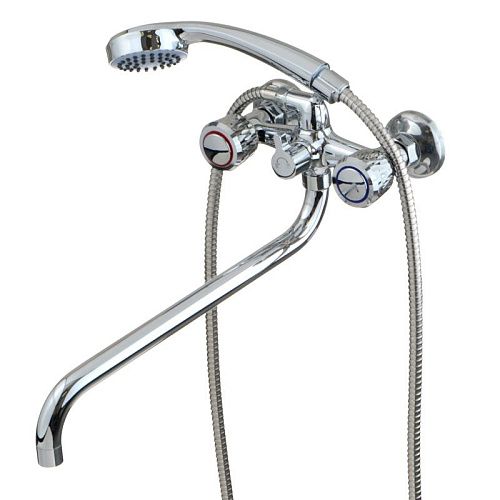 Смеситель ванна MELODIA Elegia длинный S-излив люкс керамика MDV32041 (Гарантия 7 лет)