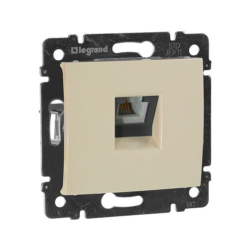 Розетка ТF RJ11 4 контакта (слоновая кость) Valena Classic Legrand (774338)