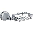 Мыльница LEDEME керамика настенная белая /серебро L3602-1