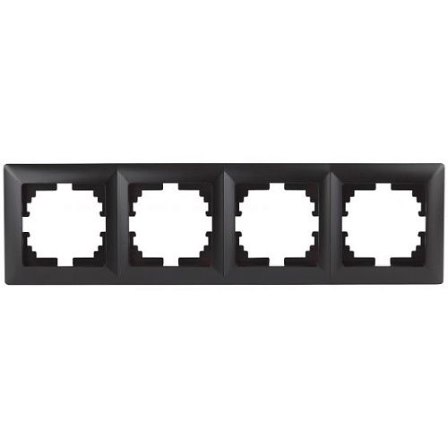 Рамка 4 поста (антрацит) Intro Solo ЭРА (4-504-05)