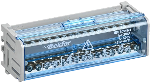 Шины на DIN-рейку (кросс-модуль) ШНК 2х15 L+PEN TEKFOR TEKFOR IEK