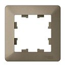 Рамка 1 пост (шампань/дымч. черный) ATLASDESIGN AIR SE