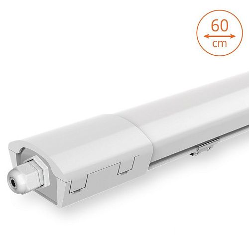 Светильник светодиодный накладной матовый WPL18-4K60-01 18Вт 4000К 2160Лм 600x60x33мм IP65 Wolta